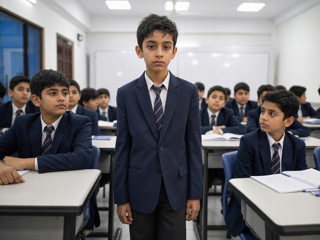 Private school student in Lahore showing silent growth gaps in a modern classroom